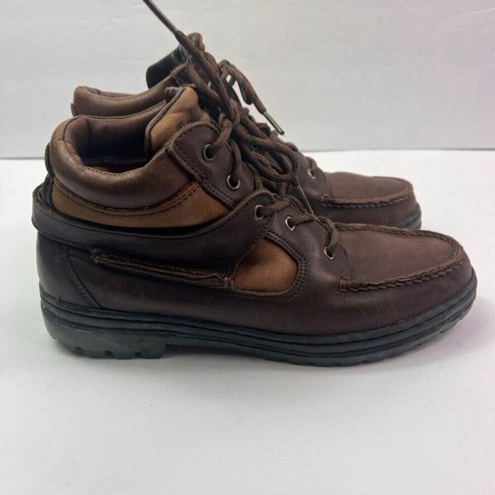 TIMBERLAND Boots Womens 9.5 M Brown Leather Hiking Gore-Tex Vintage Lace Up